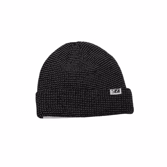 Wholesale Dark Blue Autumn Winter Warm Knitted 100% Polyester Cartoon Monster Dorsal Fin Unisex Beanie for Kids Children