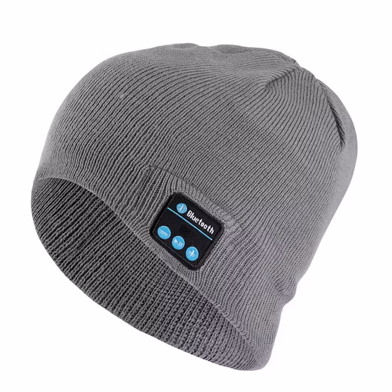 Bluetooth Custom Knit Hat Embroidered Logo Beanie Winter Hat