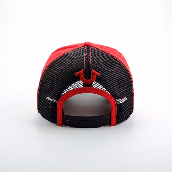 Adjustable Strapback Trucker Cap with Mesh Back and Embroidered Artwork Animal Baseball Cap