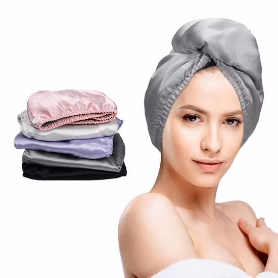 Designer Satin Hair Bonnet Sleeping Extra Long Braid Silk Bonnets Rhinestone Edge Wrap Long Bonnet